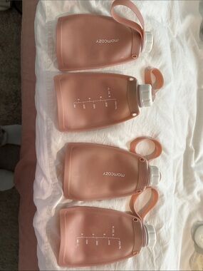 MomoCozy Pink Reusable Water Bottle Pouch - Pack of 4